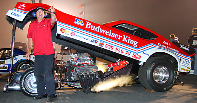 Bud King Kenny Bernstein Funny Car at Cackle Fest
